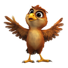 Naklejka premium hawk cut out background 