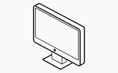 Monitor line icon