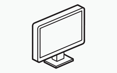 Monitor line icon