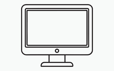 Monitor line icon
