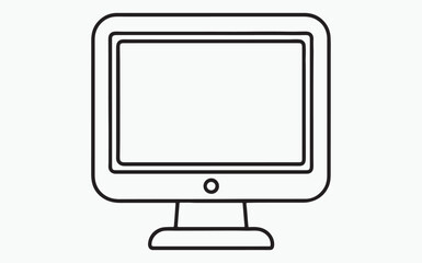 Monitor line icon