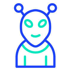 Alien Vector Icon Design Illustration