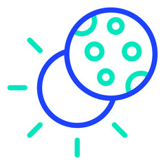 Eclipse Vector Icon Design Illustration