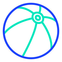 Naklejka premium Beach ball Vector Icon Design Illustration
