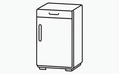 Refrigerator line icon