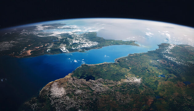 Earth view from space