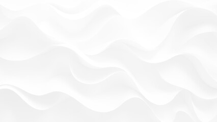 White wave background, abstract concept. Beautiful format poster with Smooth Grey Waves abstract background with grayish tonalities, plenty of copy space and elegant design.	