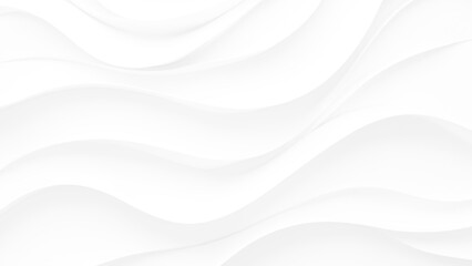 White wave background, abstract concept. Beautiful format poster with Smooth Grey Waves abstract background with grayish tonalities, plenty of copy space and elegant design.	