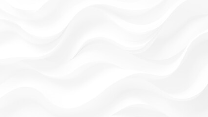 Obraz premium White wave background, abstract concept. Beautiful format poster with Smooth Grey Waves abstract background with grayish tonalities, plenty of copy space and elegant design. 
