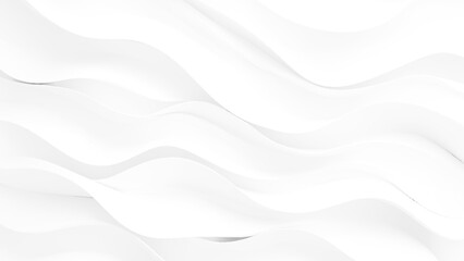 White wave modern abstract background. Luxury horizontal white background for business banner, poster, backdrop, voucher, invite. Vector illustration	
