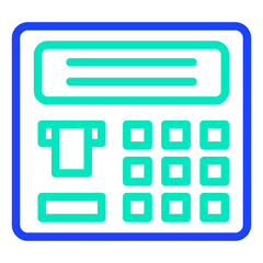 Atm machine Vector Icon Design Illustration
