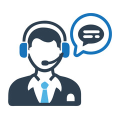  customer care help icon and User question icon vector illutration.