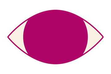 Abstract eye png sticker, cartoon design, transparent background