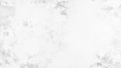 White old concrete wall grunge texture - wide banner format background with copy space for text. Grunge gray texture of chips, cracks, scratches, Soft white grunge.