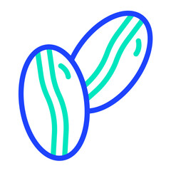 Coffee beans Vector Icon Design Illustration