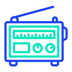 Radio Vector Icon Design Illustration