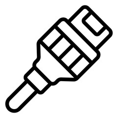 Rj45 Vector Icon Design Illustration