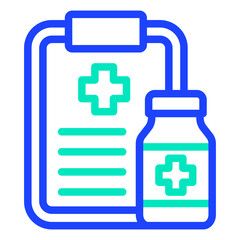 Fototapeta premium Medical Prescription Vector Icon Design Illustration