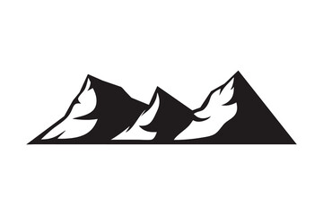 mountain silhouette vector logo design