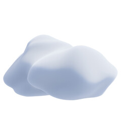 Cartoon-Style 3D Soft Cute Fluffty Cloud