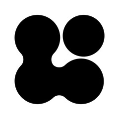 PNG abstract black shape sticker, transparent background