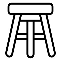 Bar Stool Vector Icon Design Illustration