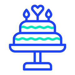 Cake Vector Icon Design Illustration