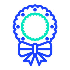 Wreath Vector Icon Design Illustration