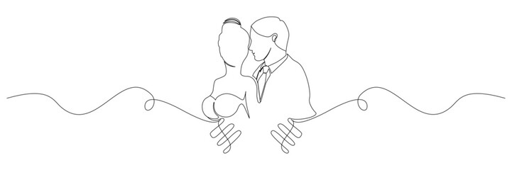 line art couples love illustration background for a valentine's day