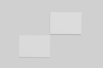 WHITE A4 LANDSCAPE MAGAZINE MOCKUP