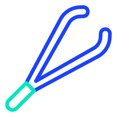Tweezers Vector Icon Design Illustration