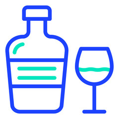 Cognac Vector Icon Design Illustration