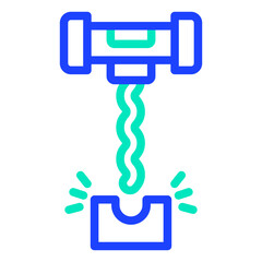 Corkscrew Vector Icon Design Illustration