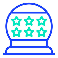 Crystal Ball Vector Icon Design Illustration