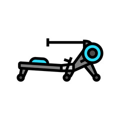 rowing machine fitness tool color icon vector. rowing machine fitness tool sign. isolated symbol illustration