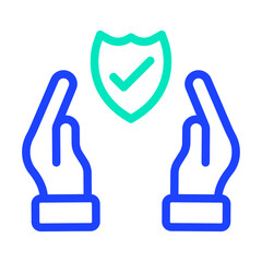 Obraz premium Protection Vector Icon Design Illustration