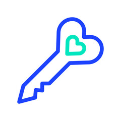 Key Vector Icon Design Illustration