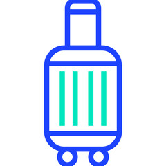 Luggage Vector Icon Design Illustration
