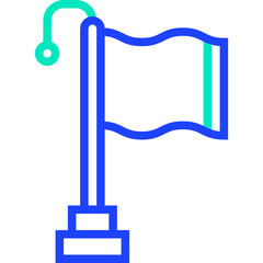 Flag Vector Icon Design Illustration