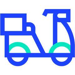 Delivery Bike Vector Icon Design Illustration