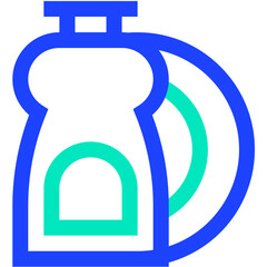 Dish washing Vector Icon Design Illustration