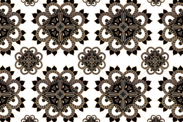 Indian Mandala pattern png black transparent background