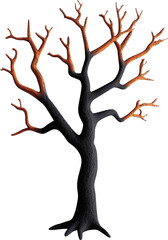 Dark tree with bare branches