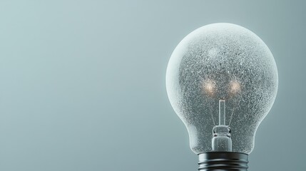 A close-up of a modern LED light bulb with a frosted dome, placed against a plain white background