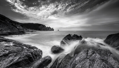 beautiful beach and sea view