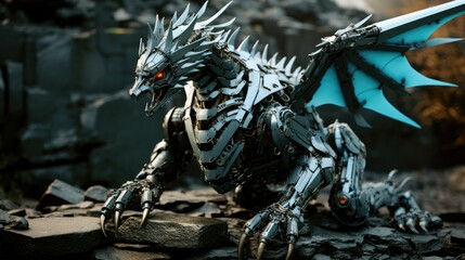 Fototapeta premium Mechanical Dragon
