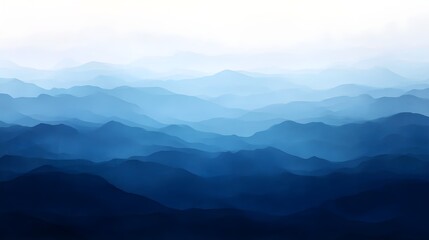 Fototapeta premium A gradient shifting from pale icy blue to deep navy, evoking an arctic twilight feel.