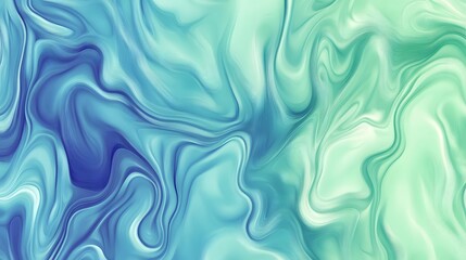 Obraz premium Soft Gradient Flow: Abstract Background in Gentle Blues and Greens