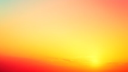 Fototapeta premium A gradient of bright tangerine fading into pale lemon yellow, bursting with energy and warmth