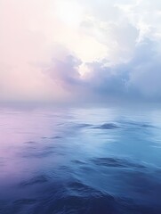 Obraz premium A gradient blending soft periwinkle blue to pale lavender, creating a serene and dreamy atmosphere. 